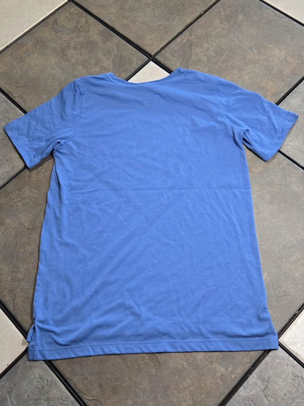 Nike Dri-FIT T-Shirt Boys Large 14/16 Blue Athletic Mesh Performance Tee Active